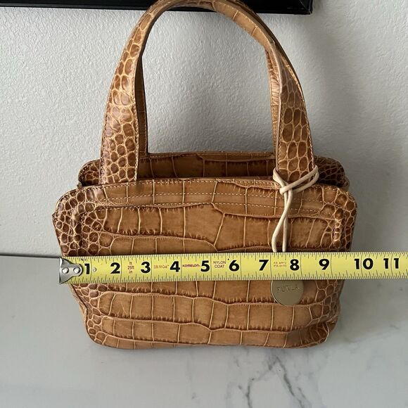 Furla Lady M tote bag in crocodile-print calfskin - Picture 3 of 6